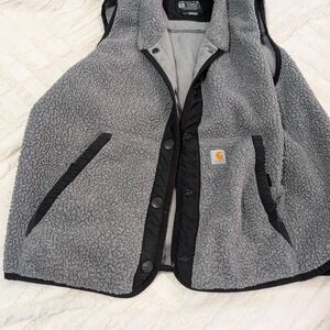 Carhartt Charcoal Fleece Vest